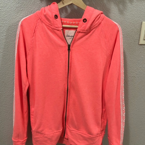neon coral hoodie